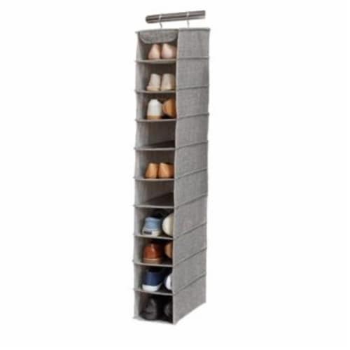 Squared Away™ Arrow Weave 10-Shelf Deluxe Clothing and Shoe Organizer in  Grey, 1 unit - Kroger