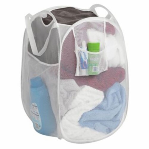 Simply Essential™ Mesh PopUp Hamper in White, 1 unit Kroger