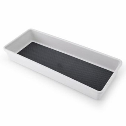 Simply Essential™ 6Inch x 15Inch Drawer Organizer in Light Grey/Dark