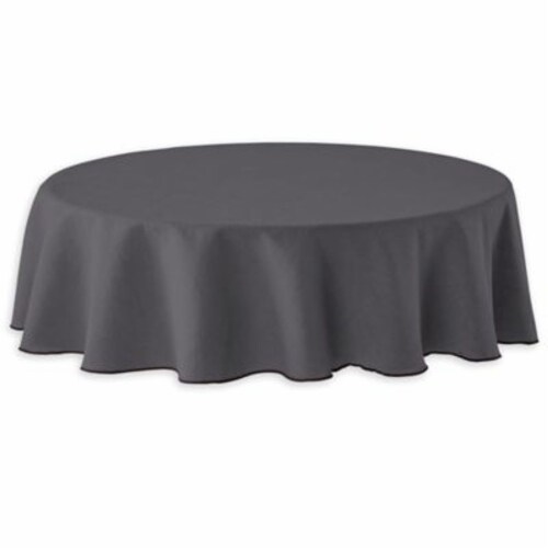 Studio 3B™ Merrowed Linen Blend 70-Inch Round Tablecloth in Grey, 70 X ...