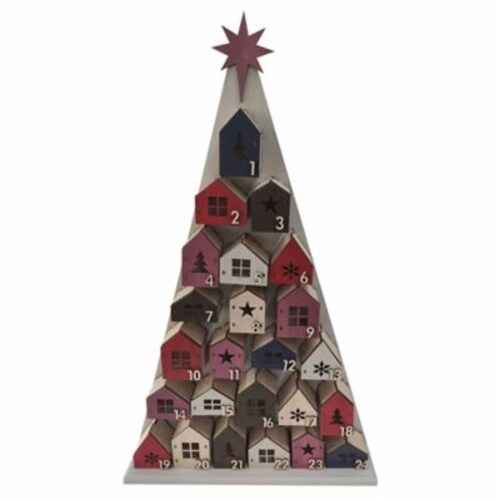 Bee & Willow Houses Classic Advent Calendar Christmas Decoration, 1