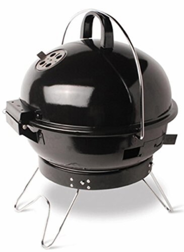 Bond Portable Charcoal Black Kettle Grill Perspective: front