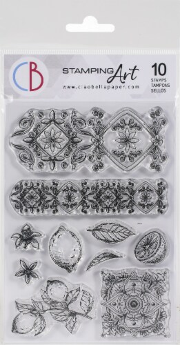 Acrylic Stamp Block With Grid 6.3"x6.3 Perfect Positioning Stamping