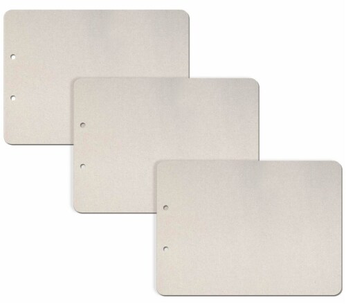 Ciao Bella Album Binding Art Shaped Pages 3/Pkg-Horizontal Rectangle, 8.625 X6.25 Perspective: front