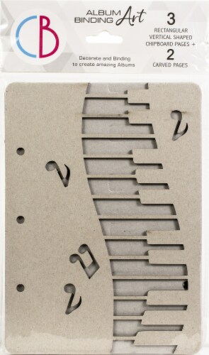 Ciao Bella Album Binding Art Shaped & Carved Pages 5/Pkg-Dancing, 6.25 X8.625 Perspective: front