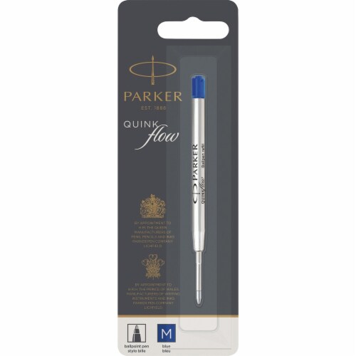 Parker Ballpoint Pen Refill - Medium Point - Blue Ink - 1 Each Perspective: front