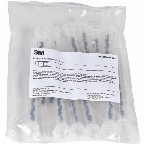 3m Nozzle,8-1/2inLx7/8inD,Clear/Black,PK12  54933 Perspective: front