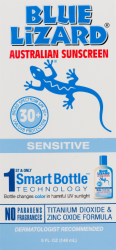 Blue Lizard Sensitive Australian Sunscreen SPF 30+ Perspective: front