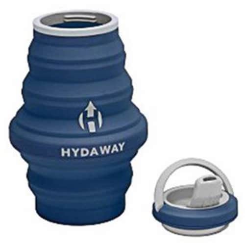 Hydaway 18 oz Collapsible Water Bottle, Seaside Blue Perspective: front