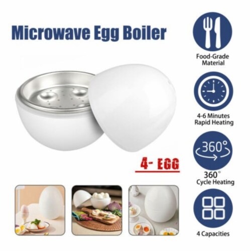 Microwave Egg Steamer, 13.5 x 14 x 15.5cm - Kroger