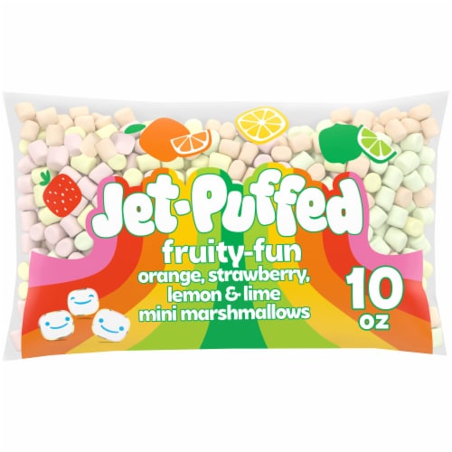 Jet-Puffed Fruity-Fun Orange Strawberry Lemon & Lime Mini Marshmallows, 10  oz - Kroger