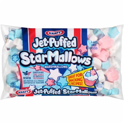 Jet-Puffed Star Mallows Perspective: front
