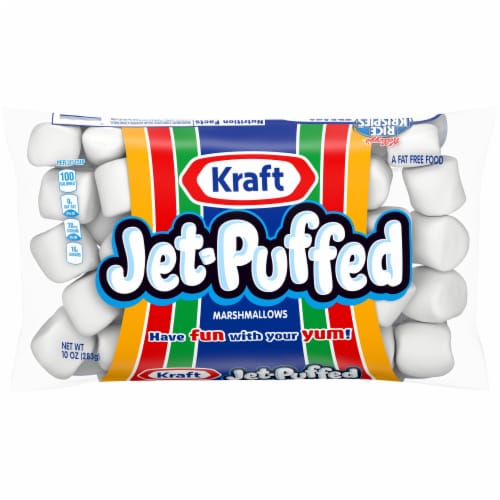 Jet-Puffed Marshmallows, Bag Perspective: front