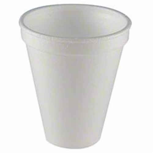 Wincup 8C8W CPC 8 oz White Foam Cup - Case of 1000 Perspective: front