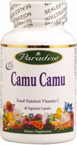 Paradise Herbs Camu Camu Vegetarian Capsules Perspective: front