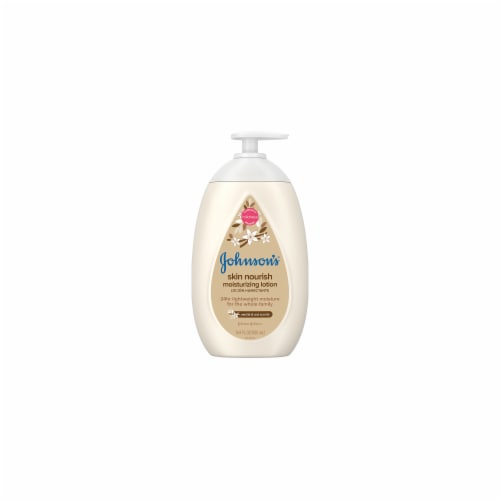 Johnson's Skin Nourish Moisturizing Baby Lotion Vanilla & Oat (Pack of 3) Perspective: front