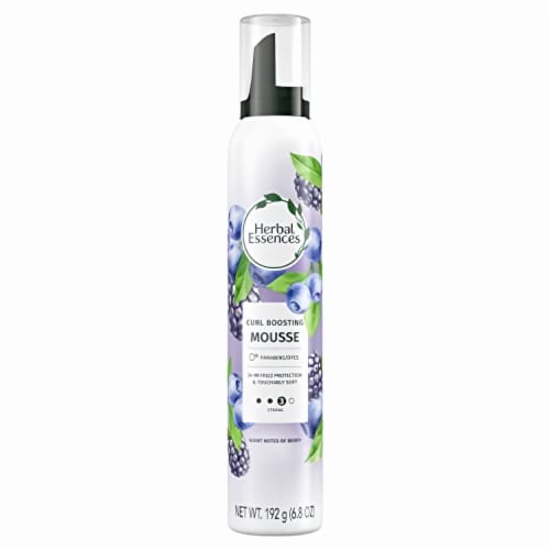 Herbal Essences Curl Boosting Mousse for Curly Hair and Wavy Hair. (Pack of 8) Perspective: front