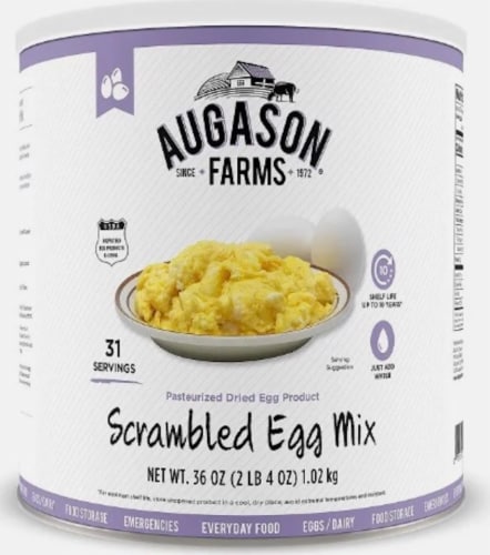 Augason Farms Scrambled Egg Mix 36 oz (Packaging May Vary) (Pack of 20) Perspective: front