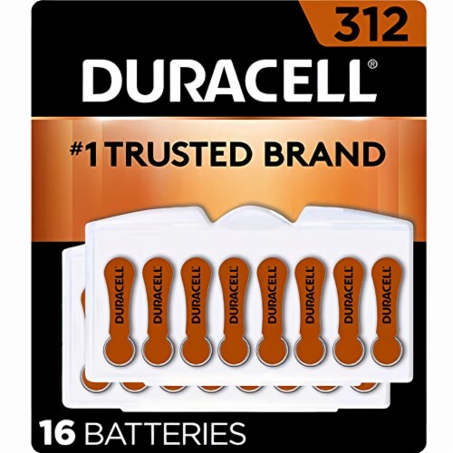 Hearing Aid Battery, #312, 16/Pack