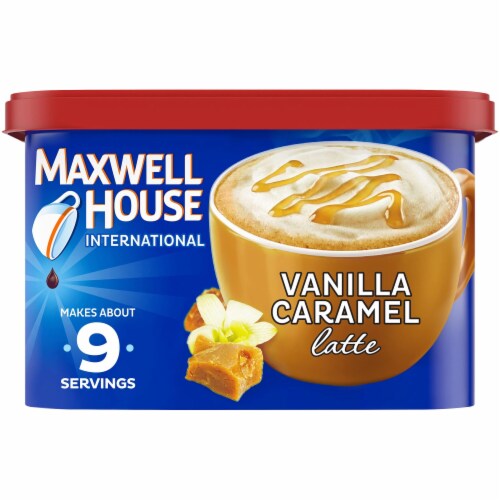 Maxwell House International Vanilla Caramel Latte Cafe Style (Pack of 8) Perspective: front