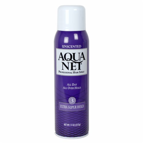 Aqua Net Extra Super Hold Professional Hair Spray, Unscented, 11 oz (Pack of 12) Perspective: front