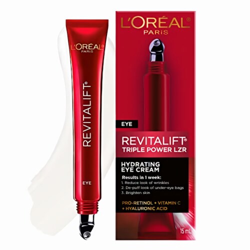 L Oreal Paris Revitalift Triple Power Anti Aging Eye Cream 15 ml Pack of 4 4 pack Gerbes Super Markets