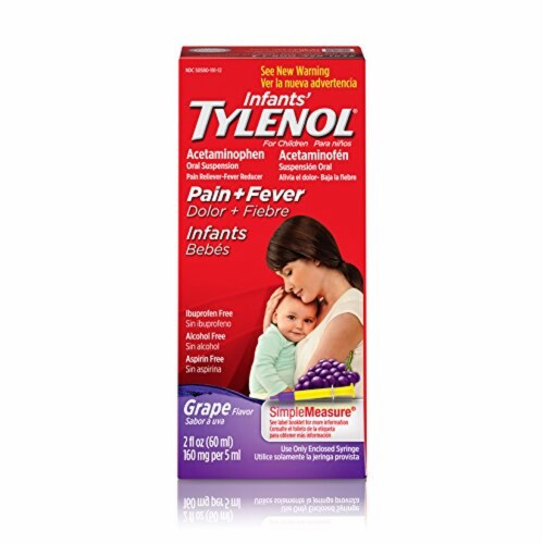 Infants' Tylenol Pain and Fever, Grape (Pack of 24), 24 pack Food 4 Less