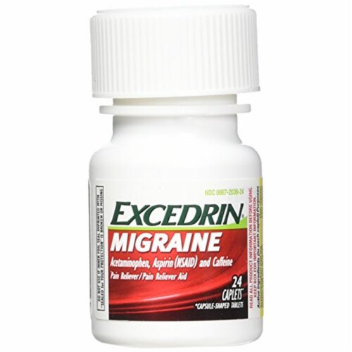 Excedrin Migraine Caplets for Migraine Pain Relief (Pack of 24), 24
