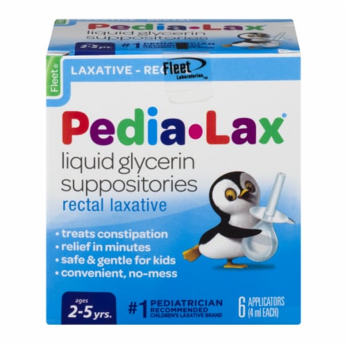 Fleet Pedia-Lax Liquid Glycerin Suppositories (Pack of 16) Perspective: front