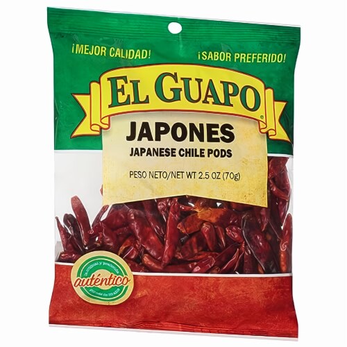 El Guapo Japones Japanese Chile Pods 2.5 oz (Pack of 48), 48 El Guapo Japones Japanese Chile Pods 2.5 oz (Pack of 48), 48
