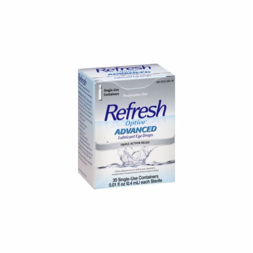 Refresh optive advanced sensitive lubricant eye drops pack of 10 10