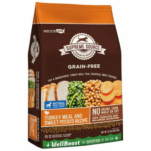 Supreme Source Turkey Meal Sweet Potato Recipe Dry Dog Food Pack of 10 10 pack Mariano s