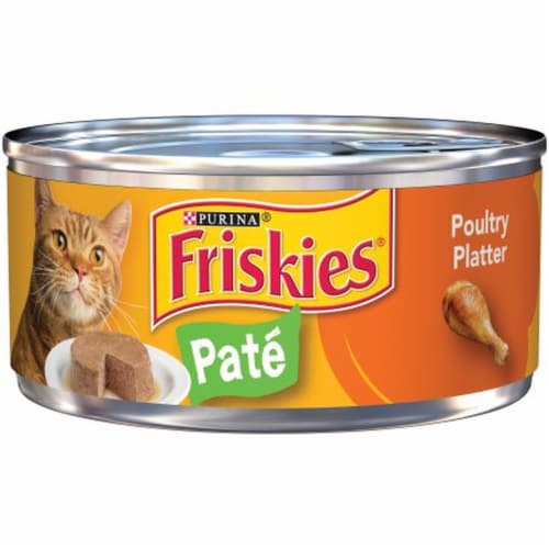 Purina Friskies Classic Pate Poultry Platter Cat Food Pack of 32