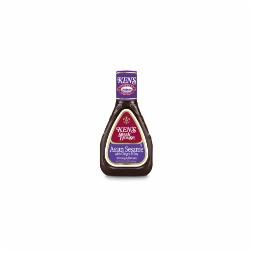 Ken's Steak House Asian Sesame with Ginger & Soy Dressing -16 fl oz (Pack of 2) Perspective: front