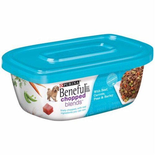 Purina Beneful Chopped Blends with Beef Carrots Peas Barley Pack of 24 24 pack King Soopers