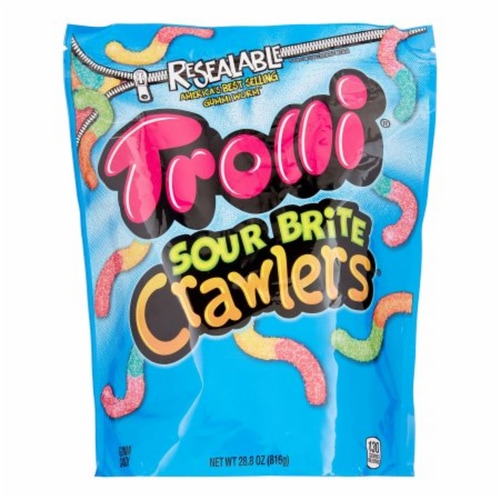 Trolli Sour Brite Crawlers Gummy Worms, Sour Gummy Worms (Pack of 14), 14 pack Jay C Food Stores