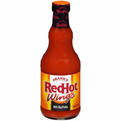 Frank's Redhot Buffalo Wings Hot Sauce (Pack of 12) Perspective: front