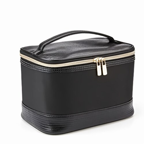 Allegro PVC Cosmetic Bag Black (Pack of 6) Perspective: front
