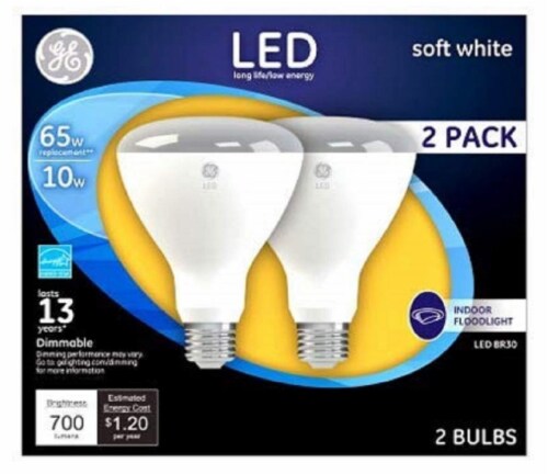 Basic LED Dimmable Indoor Flood Light Bulbs, BR30, 8 W, Soft White Basic LED Dimmable Indoor Flood Light Bulbs, BR30, 8 W, Soft White