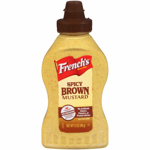 French's Spicy Brown Deli Mustard 12 oz (Pack of 5) Perspective: front