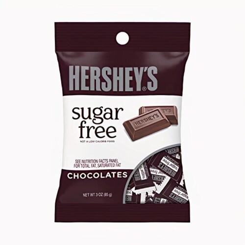 Hershey's Sugar Free Milk Chocolate 3 oz Bag (Pack of 72) Perspective: front
