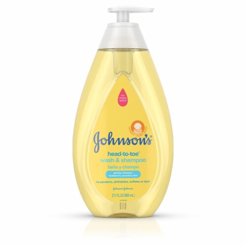 Johnson's Head-To-Toe Gentle Baby Body Wash & Shampoo 27.1 fl oz (Pack of 60) Perspective: front