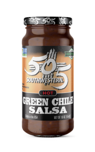 505 Southwestern Hot Green Chile Salsa Perspective: front