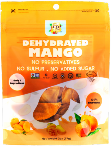 Fruits By Pesha Dehydrated Mango Jerky Perspective: front