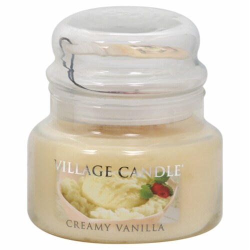 Village Candle Creamy Vanilla Jar Candle Perspective: front