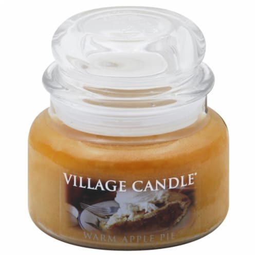 Village Candle Warm Apple Pie Jar Candle Perspective: front