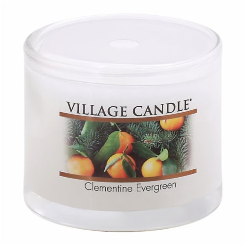 Village Candle® Clementine Evergreen Mini Candles Perspective: front
