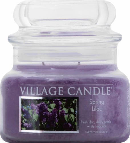 Village Candle® Spring Lilac Small Candle Perspective: front