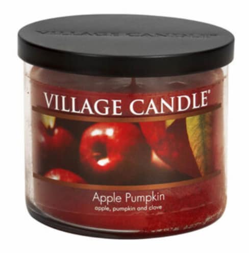 Village Candle® Apple Pumpkin Bowl Candle Perspective: front