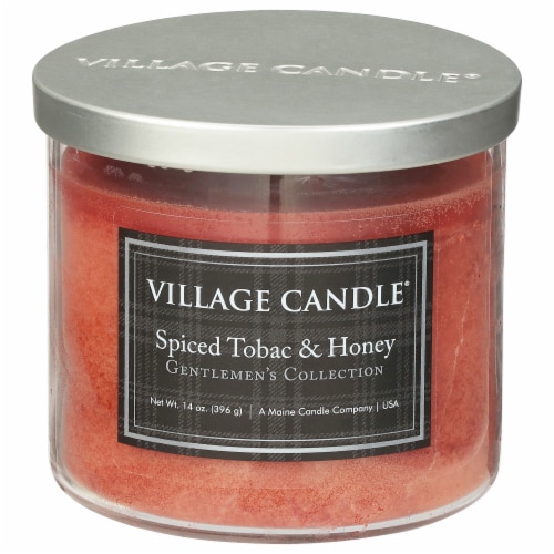 Village Candle® Spiced Tobac & Honey Bowl Candle Perspective: front